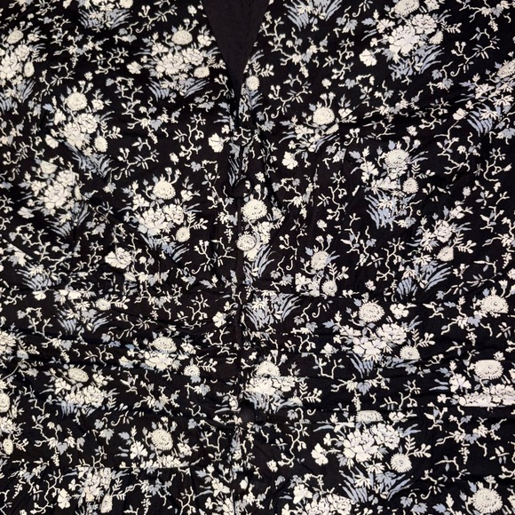 Anthropologie Katerina button front Floral Print boho Short Sleeve Romper XL - Picture 10 of 14